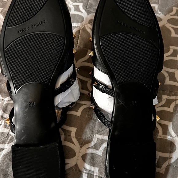 Marc Fisher Studs- Pointed-toe Sandals. - Picture 2 of 4